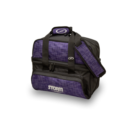 STORM 2-BALL DELUXE TOTE ABSTRACT PURPLE/BLACK