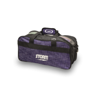 STORM 2-BALL TOTE ABSTRACT PURPLE/BLACK
